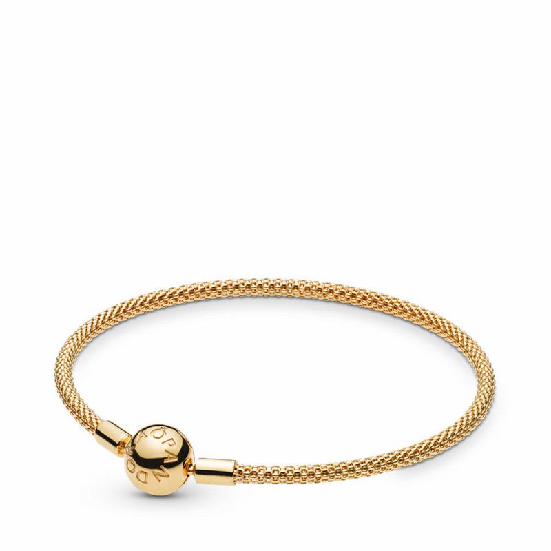 Pandora Shine™ Mesh Bracelet - 18ct Gold Plated - Canada | XN1721BR